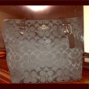 Black coach purse
